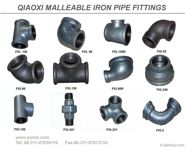 hot dipped galvanized malleable iron pipe fittings