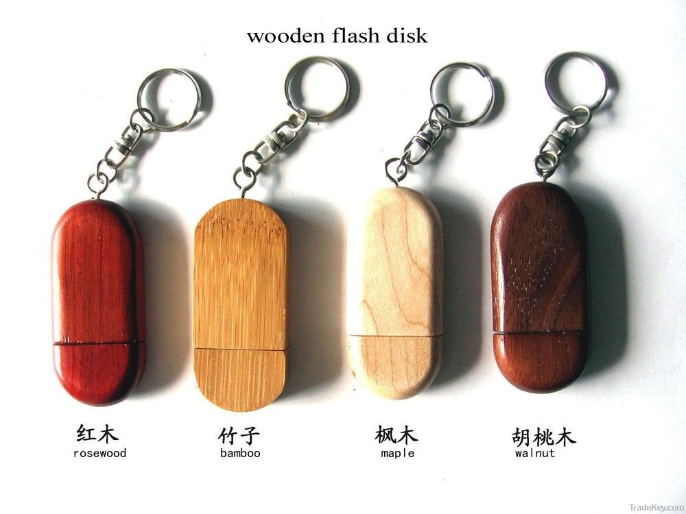 wood usb custom logo