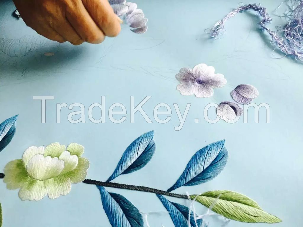 Hand Embroidery wallpaper