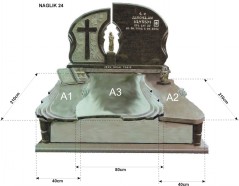 European style tombstone and monuments