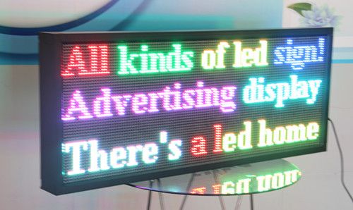 led advertising window display