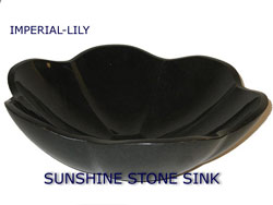 absolute black(Imperial)--lily vessel sink