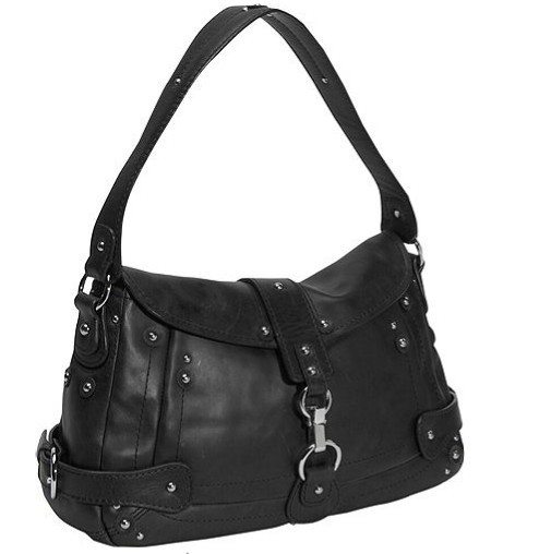 Ladies' Handbag, Made of Leather, Measuring 14 x 9 x 5.5 Inches