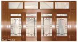 copper door with glazing