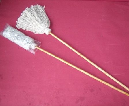 Wooden handle mop, easy mop