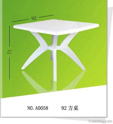 outdoor plastic square  table A0058