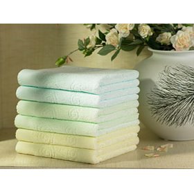 100% Cotton Jacquard Towels with Dobby Border