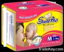 SurePad Ultra Soft and Comfortable Series of Baby diaper. Baby nappy