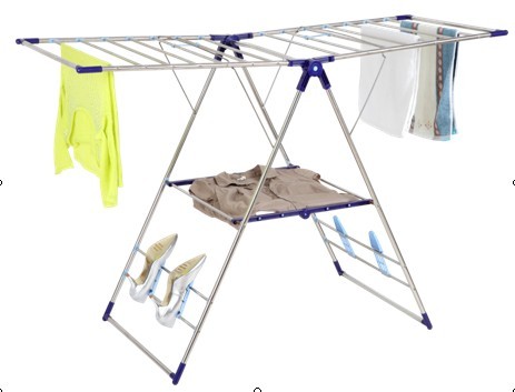 Airfoil Stainless Steel Folding Clothes Rack