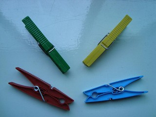 Cloth pegs