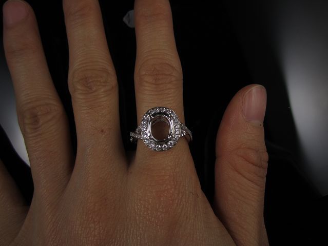 Engagement ring/wedding ring/white gold ring/platinum ring (Diamond ring / Semi-Mount Ring)