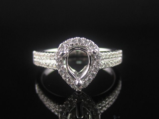 Engagement ring/wedding ring/white gold ring/platinum ring (Diamond ring / Semi-Mount Ring)