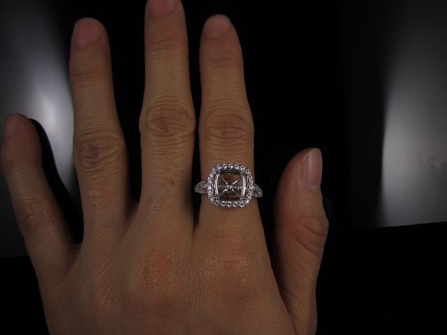 Engagement ring/wedding ring (Diamond ring / Semi-Mount Ring)