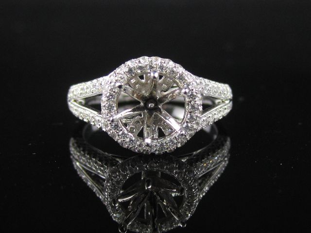 Engagement ring/wedding ring/white gold ring/platinum ring (Diamond ring / Semi-Mount Ring)