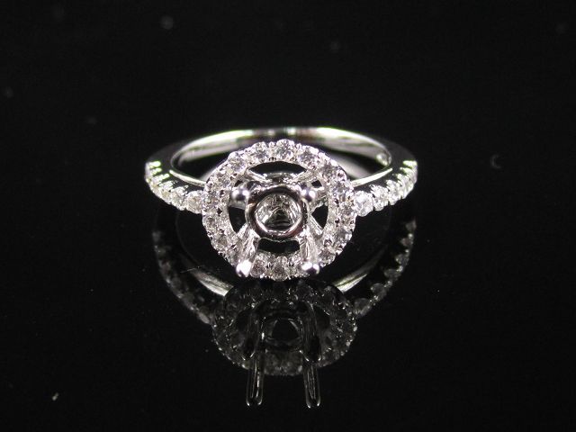 Engagement ring/wedding ring/white gold ring/platinum ring (Diamond ring / Semi-Mount Ring)