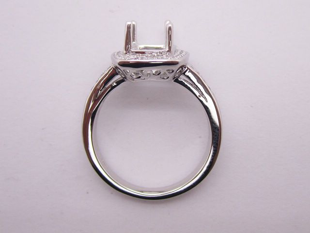 Engagement ring/wedding ring/white gold ring/platinum ring (Diamond ring / Semi-Mount Ring)