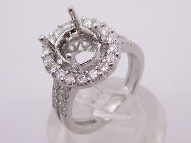 Engagement ring/wedding ring/white gold ring/platinum ring (Diamond ring / Semi-Mount Ring)