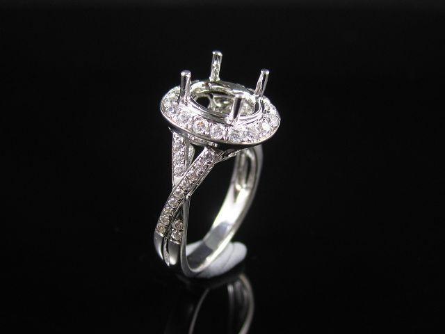 Engagement ring/wedding ring/white gold ring/platinum ring (Diamond ring / Semi-Mount Ring)