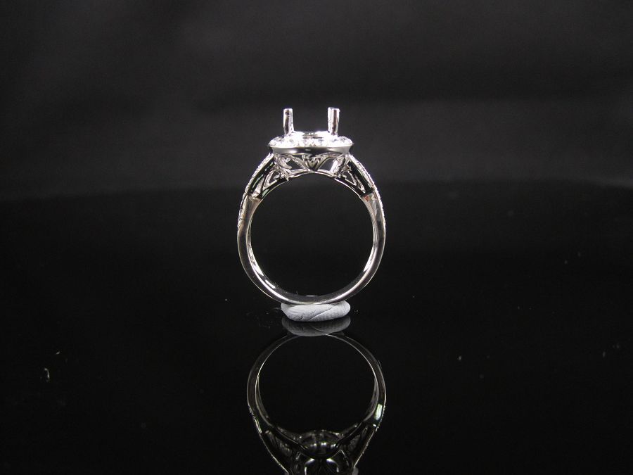 Engagement ring/wedding ring/white gold ring/platinum ring (Diamond ring / Semi-Mount Ring)