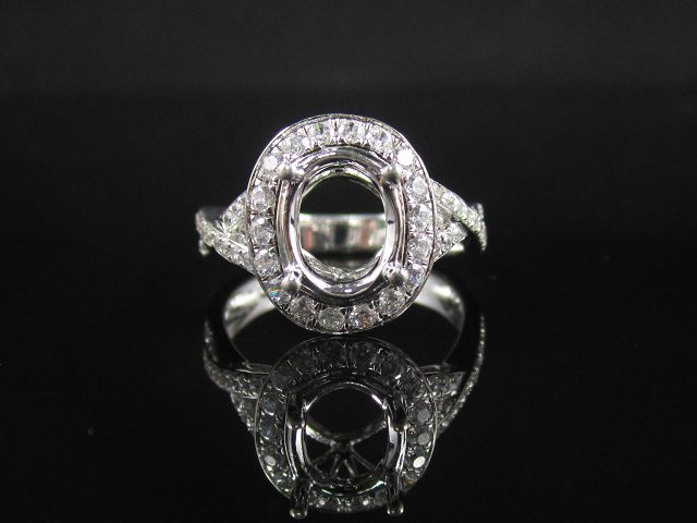 Engagement ring/wedding ring/white gold ring/platinum ring (Diamond ring / Semi-Mount Ring)