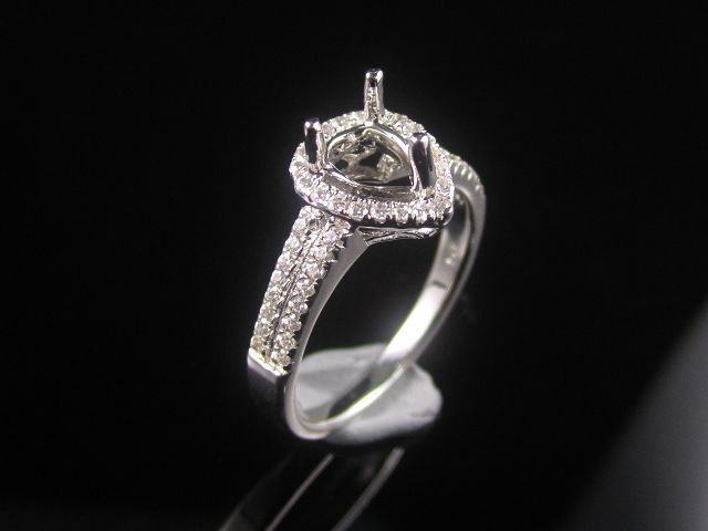 Engagement ring/wedding ring/white gold ring/platinum ring (Diamond ring / Semi-Mount Ring)