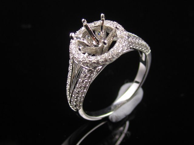 Engagement ring/wedding ring/white gold ring/platinum ring (Diamond ring / Semi-Mount Ring)