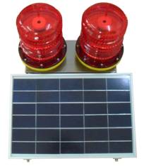 Low-intensity Twin Solar-Powered Aviation Light