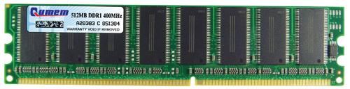 Qumem Desktop DDR1 512 MB 400MHz PC3200 Memory Module