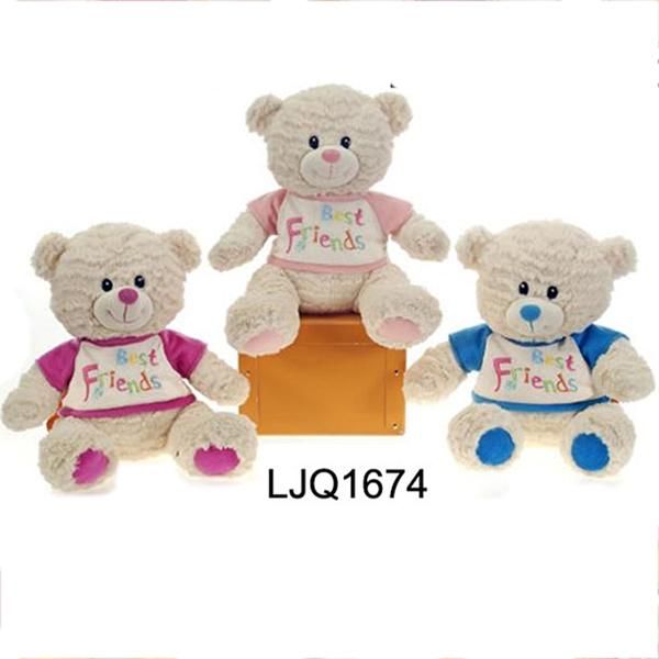Plush Bear, Plush Animals/ Cotton toys/ Nylon toys, Embroidery toys, soft plush toys