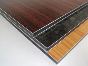 wooden aluminum composite panel with pvdf/pe coated ACP