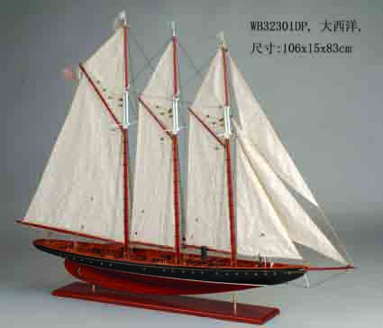 wooden boat model--Atlantic