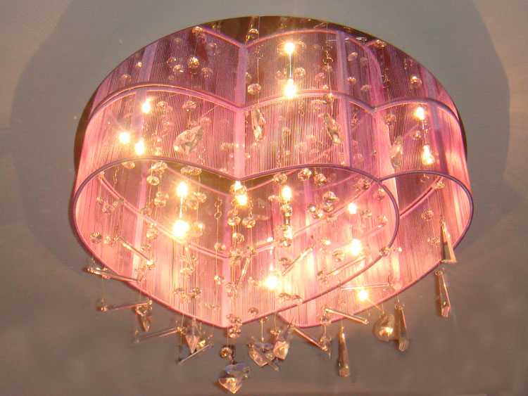 Heart with Heart Crystal Lamp