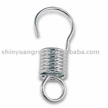 cnc metal wire extension spring with hooks