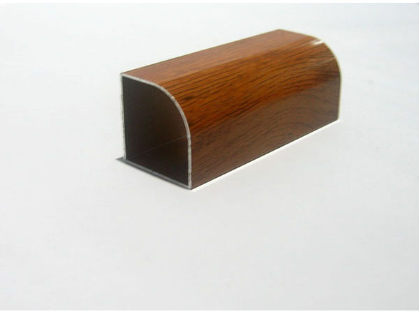 Aluminium wooden grain profiles