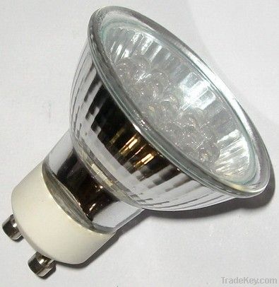 quartz reflector led lamp bulb 1W MR16 GU10 12LED/18LED/20LED