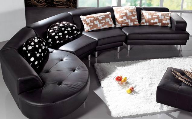 Leather Sofa (HR56)