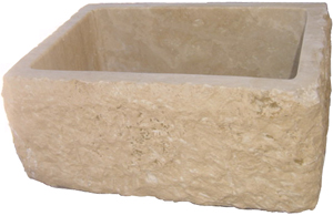 Light Travertine Farm Kitchen Sink