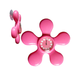 Suction clock in flower shape