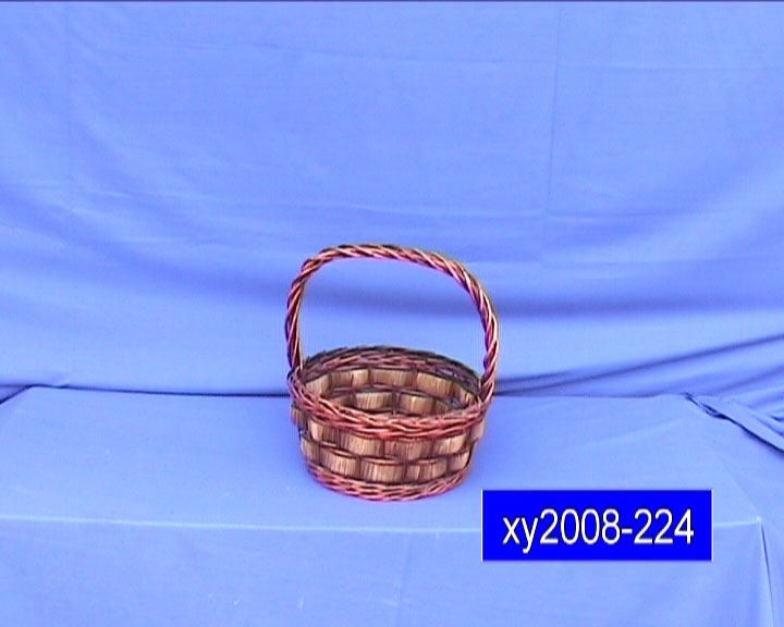wicker flower basket