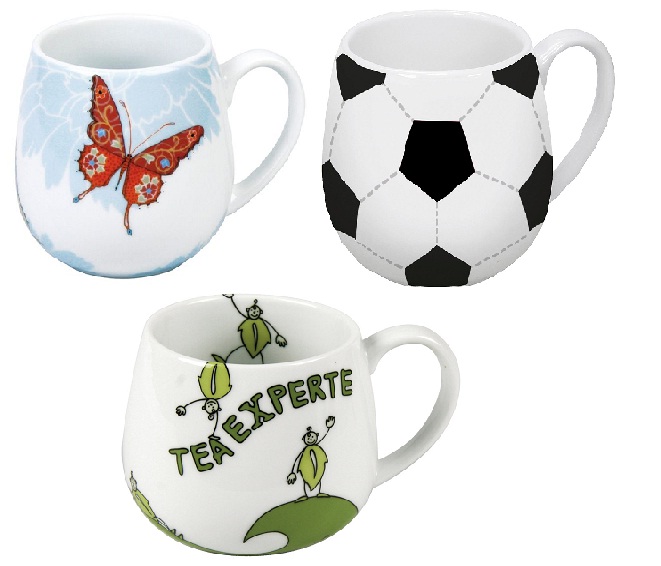 Sell coffee and tea mugs, cups