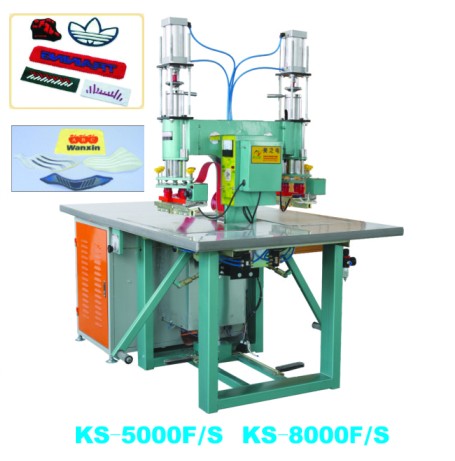 Dual-heads pedaled/pneumatic high frequency plastic welding machine