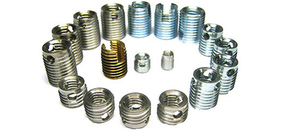 Self-tapping threaded inserts