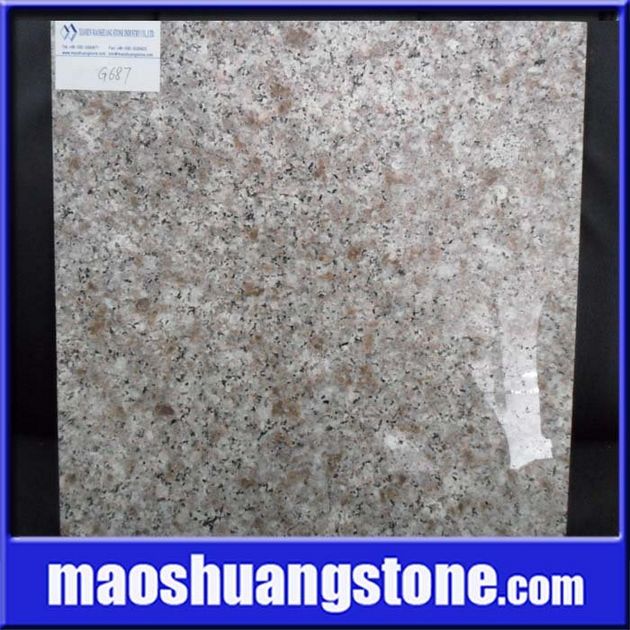 G687 Peach Red Granite Slab