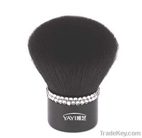 Portable Kabuki Brush with diamond metal handle