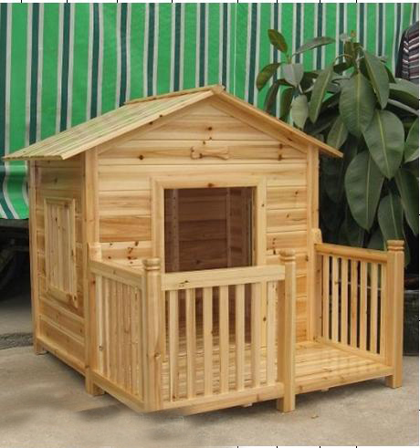 wood dog house