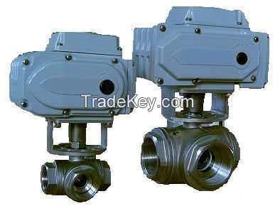 Electric 3 Way Ball Valve 