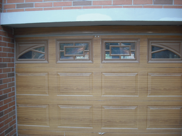 solid wood garage door