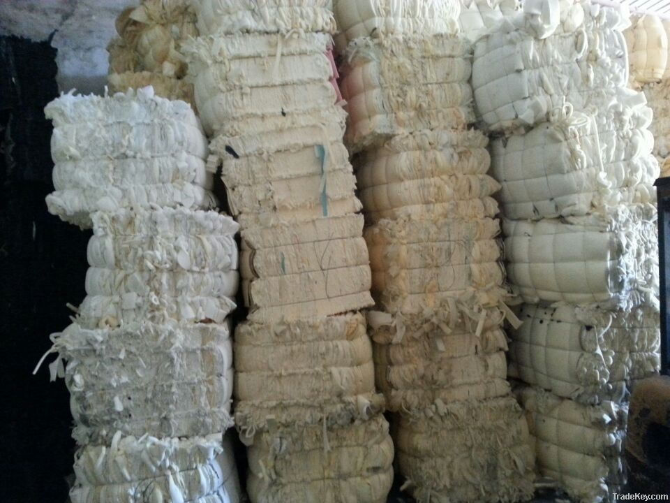 A Grade white foam in bales