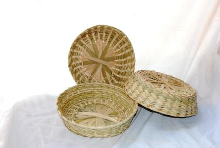 palm leaf handcraft vasket