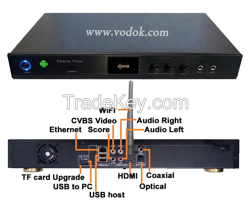 New! Android 4 Core Full Hd Karaoke Player, Chinese, English, Vietnamese